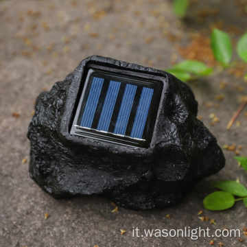 Wason Solar Rock Light Outdoor Outdoor Outdoor Decorative Waterproof Solar Garden Stone Light per Pathway Pautway Paesaggio